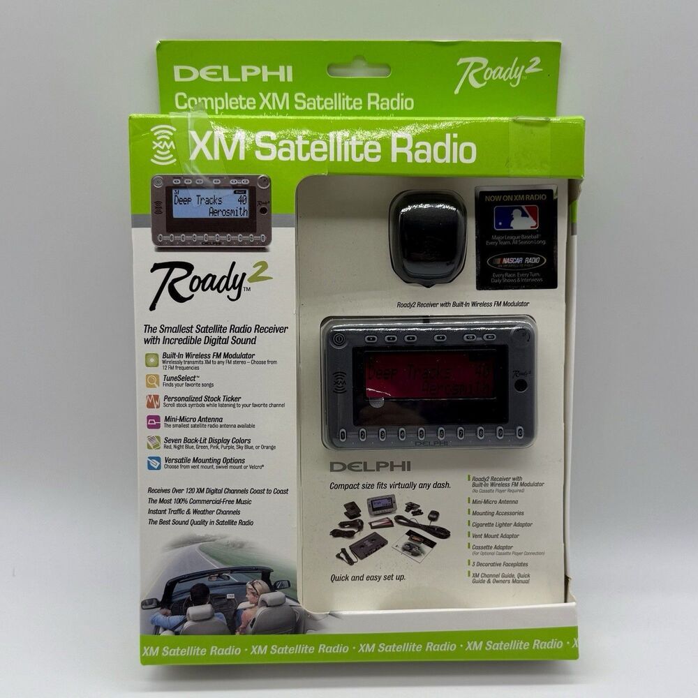 Delphi SA10085 Roady2‎ XM Satellite Radio Receiver with Built-in Wireless FM
